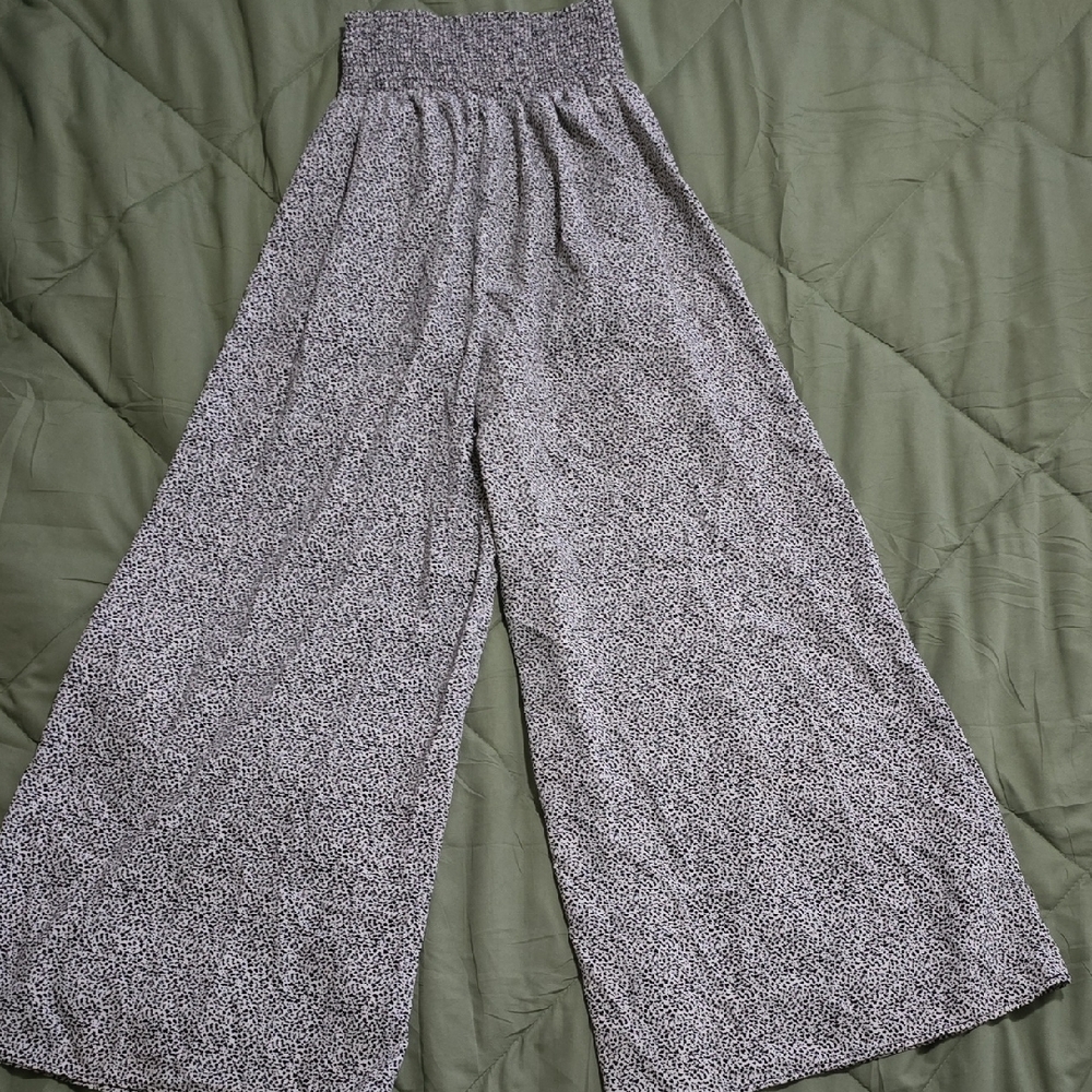 Sienna Sky Black and White Wide Leg Pants